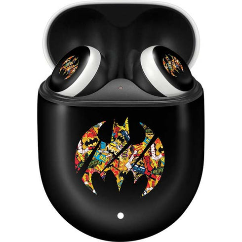 DC Comics Batman Silhouette Logo Vintage Pattern Google Pixel Buds Skin